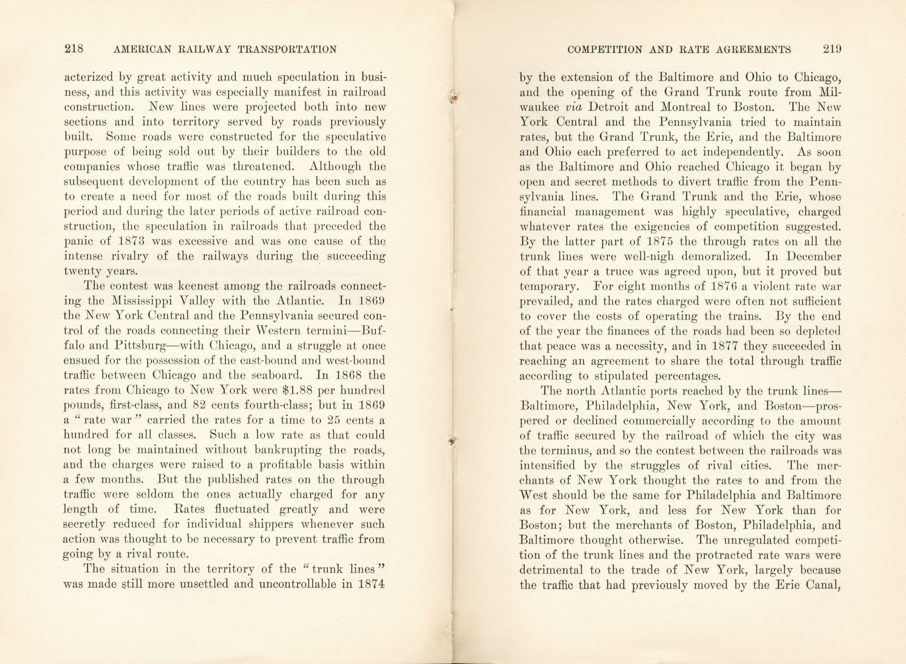 American Railway Transportation