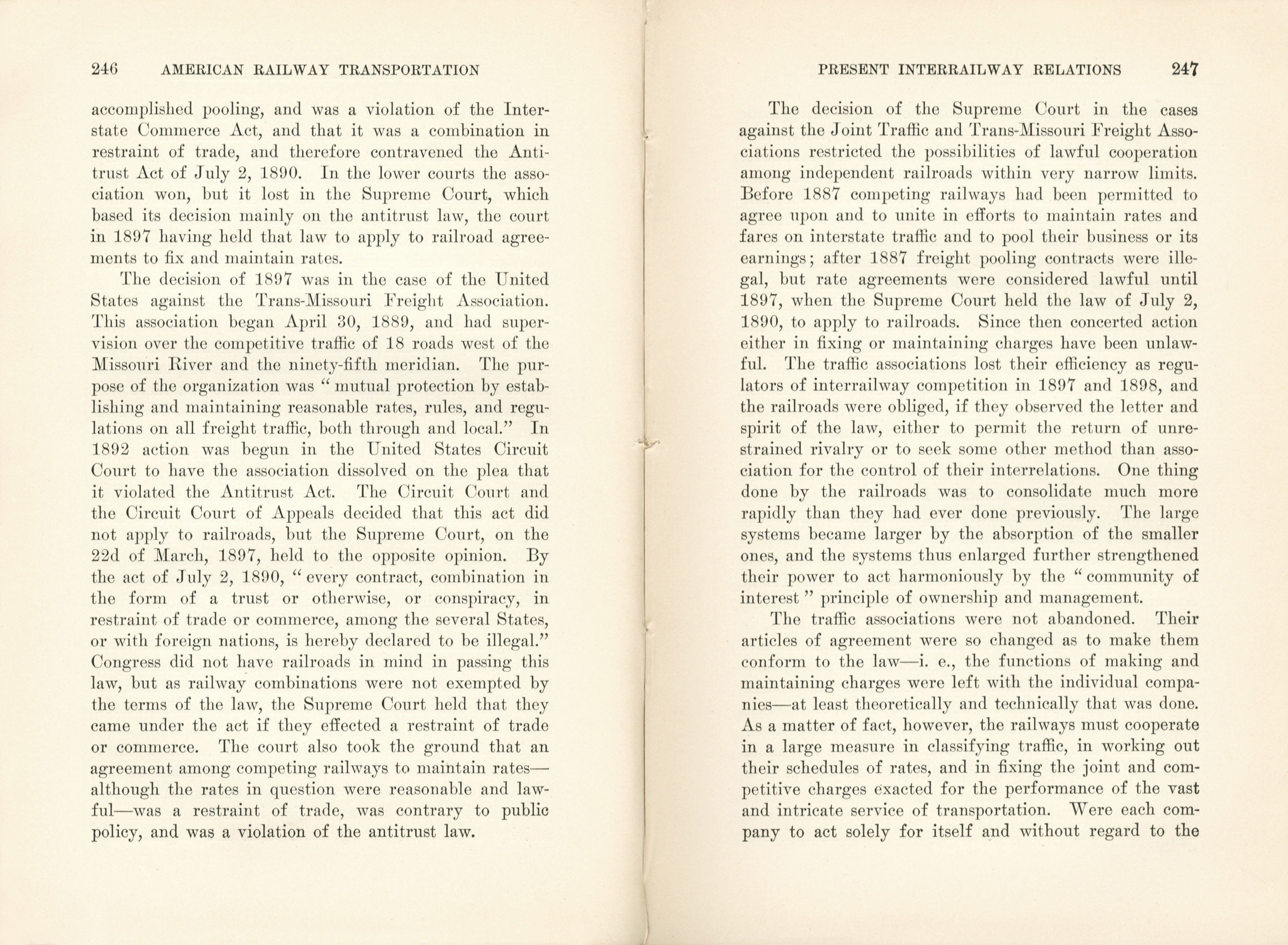 American Railway Transportation