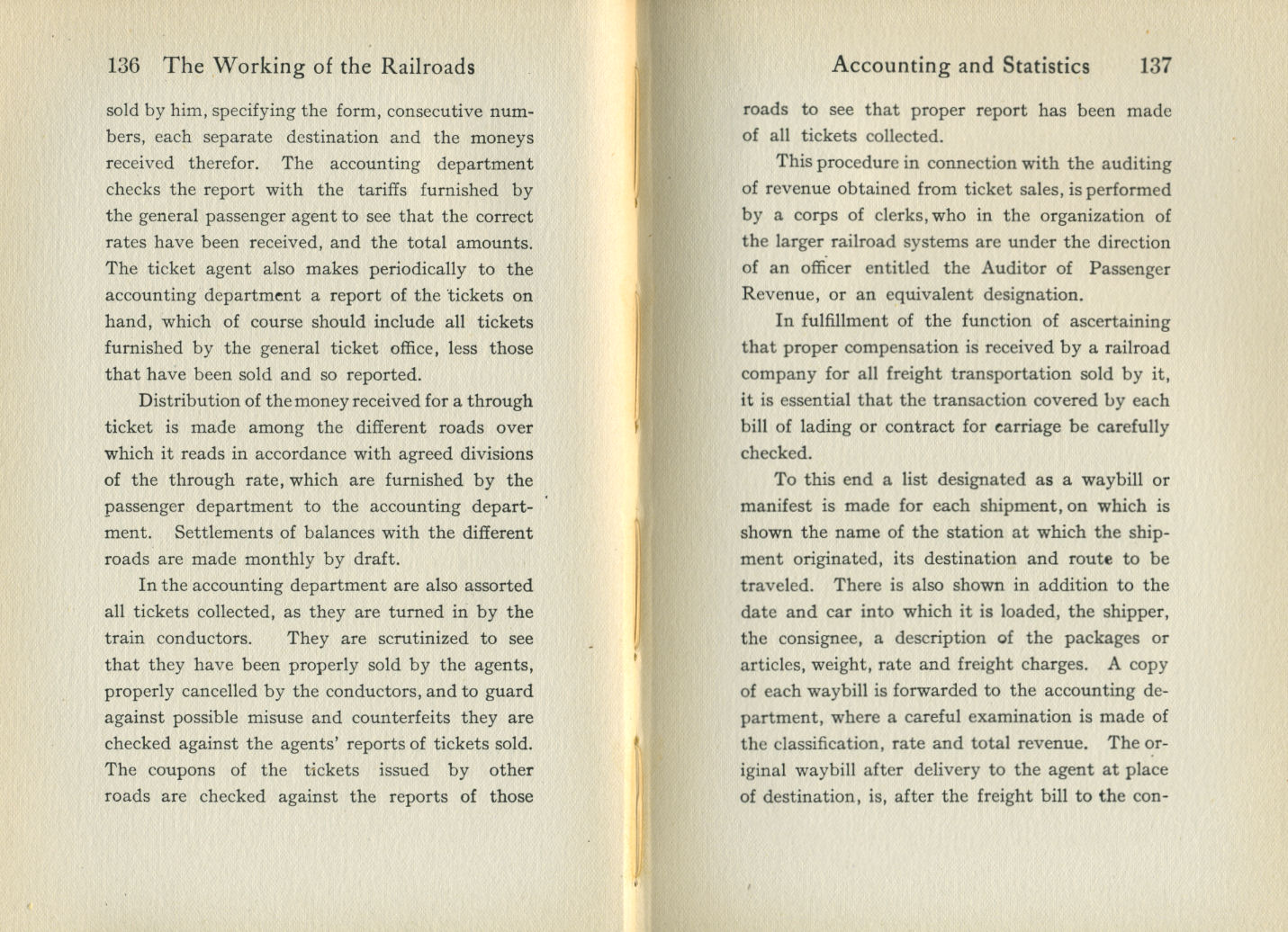 Working of the Railroads