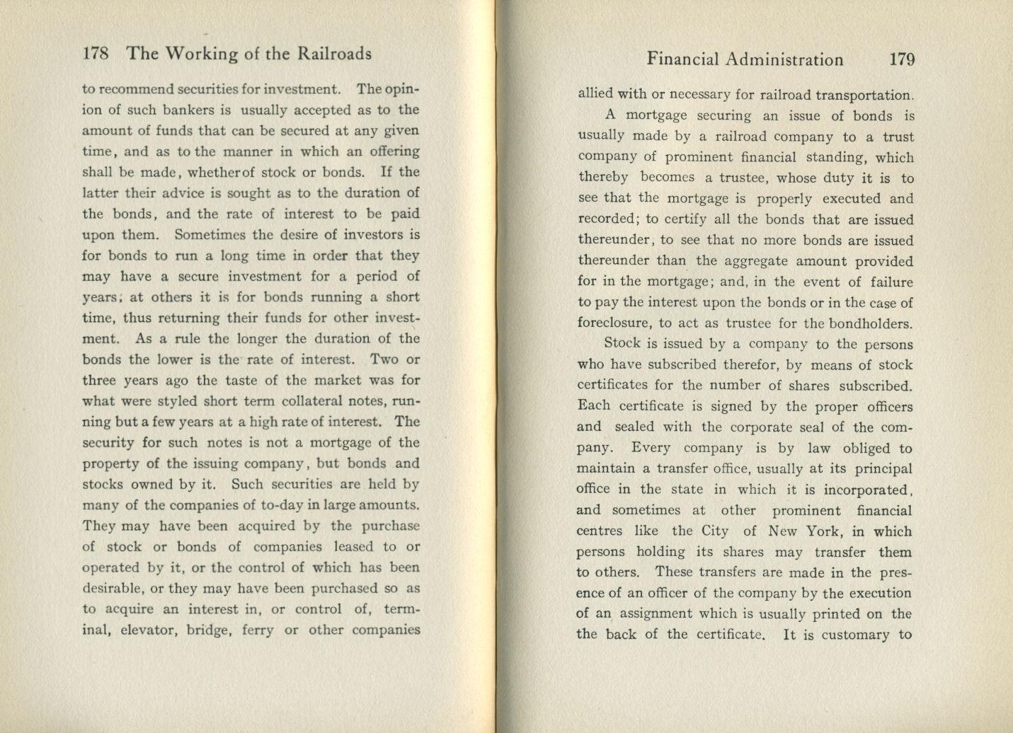Working of the Railroads