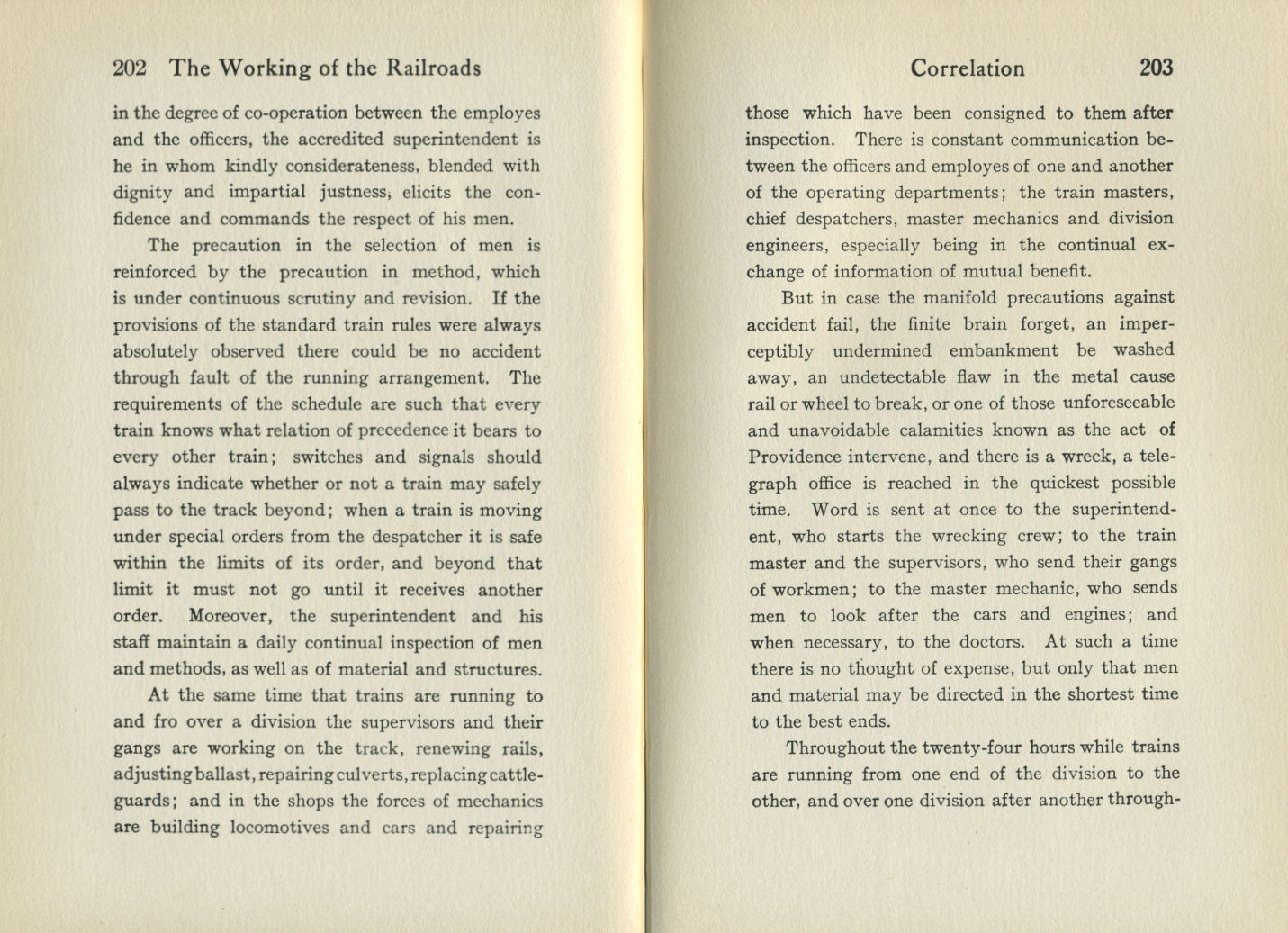 Working of the Railroads