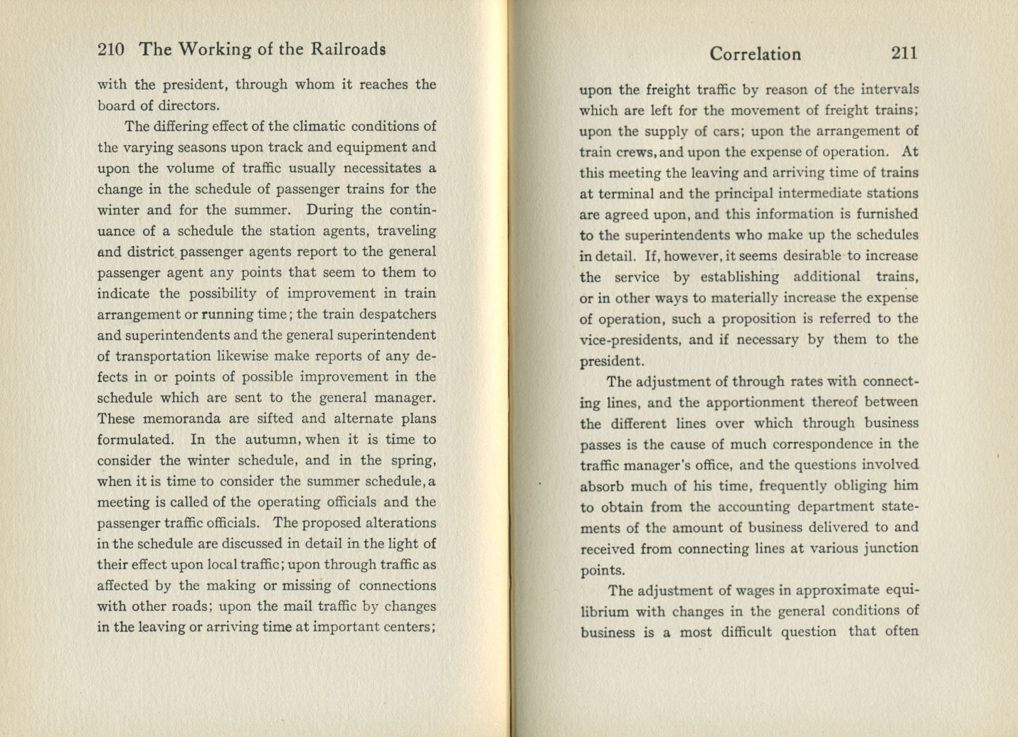 Working of the Railroads