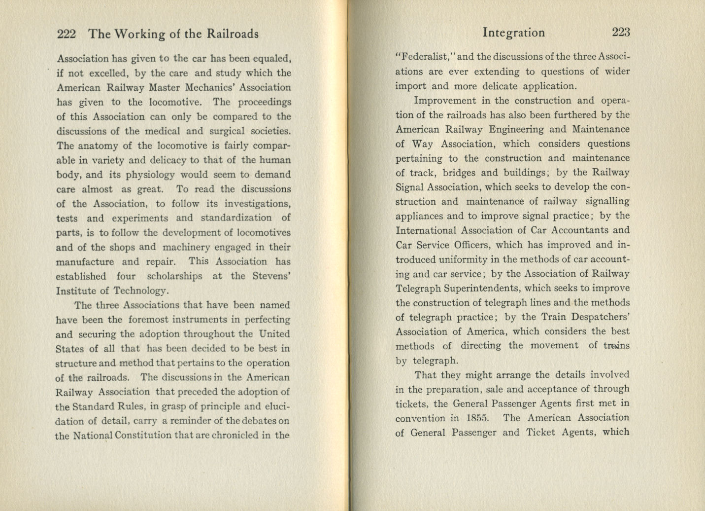 Working of the Railroads