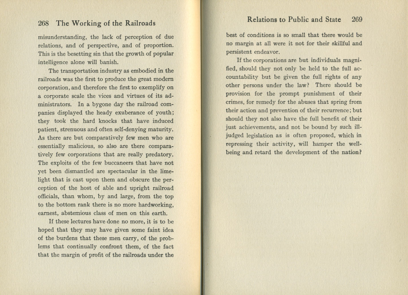 Working of the Railroads