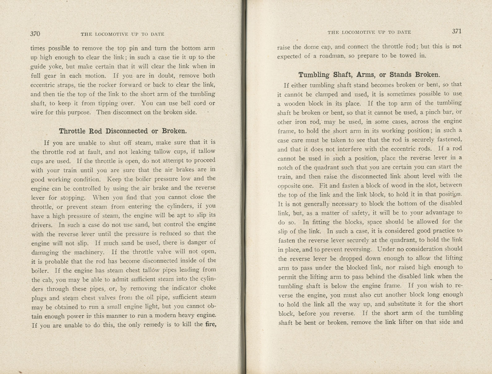 The Locomotive Up To Date