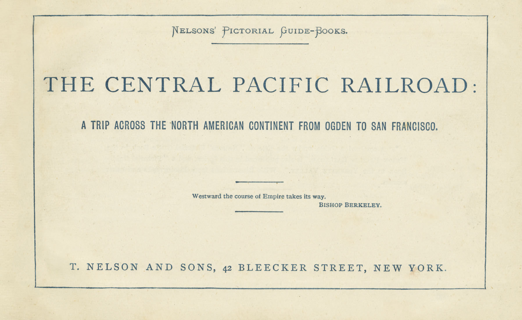 The Central Pacific Railroad