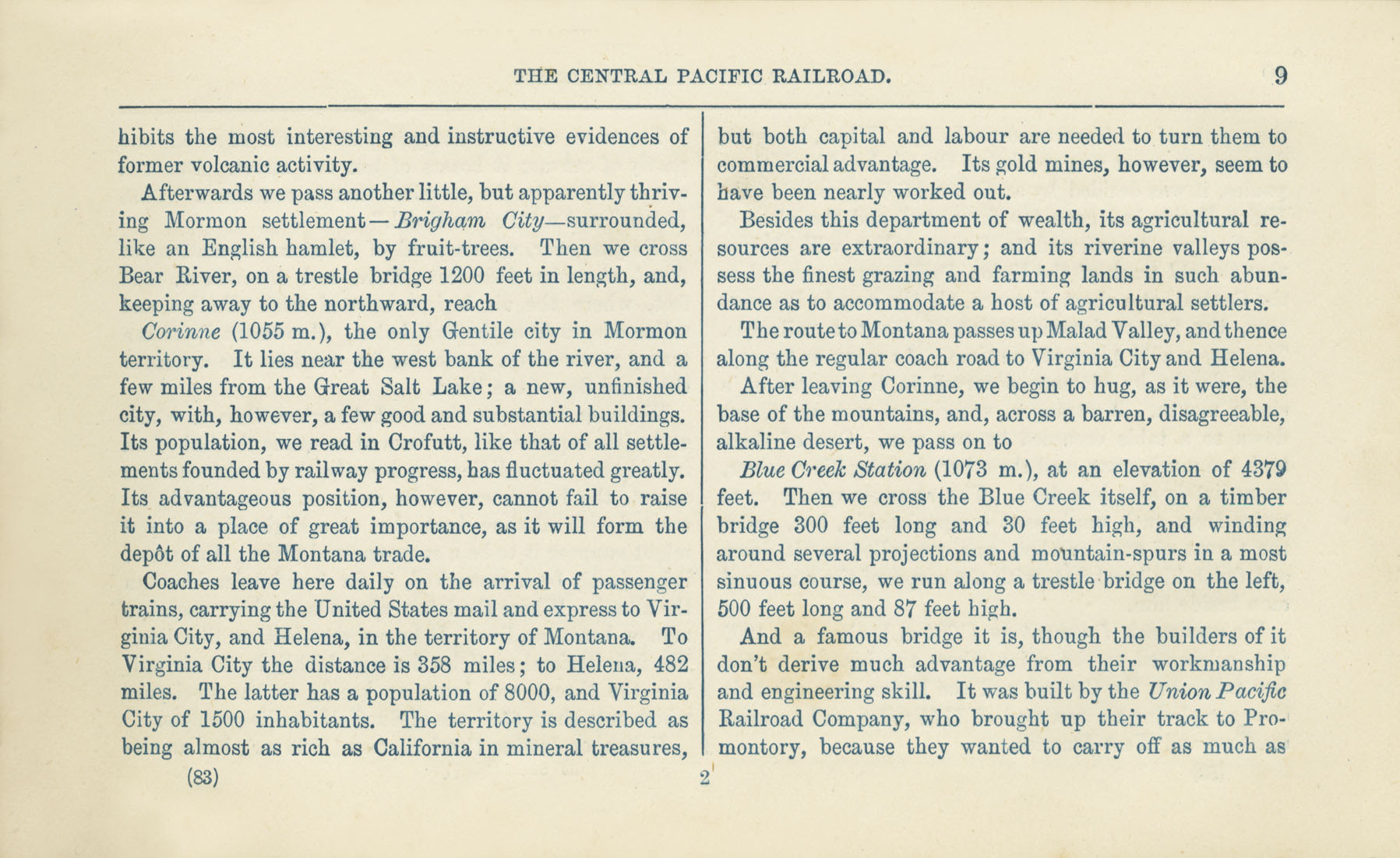 The Central Pacific Railroad