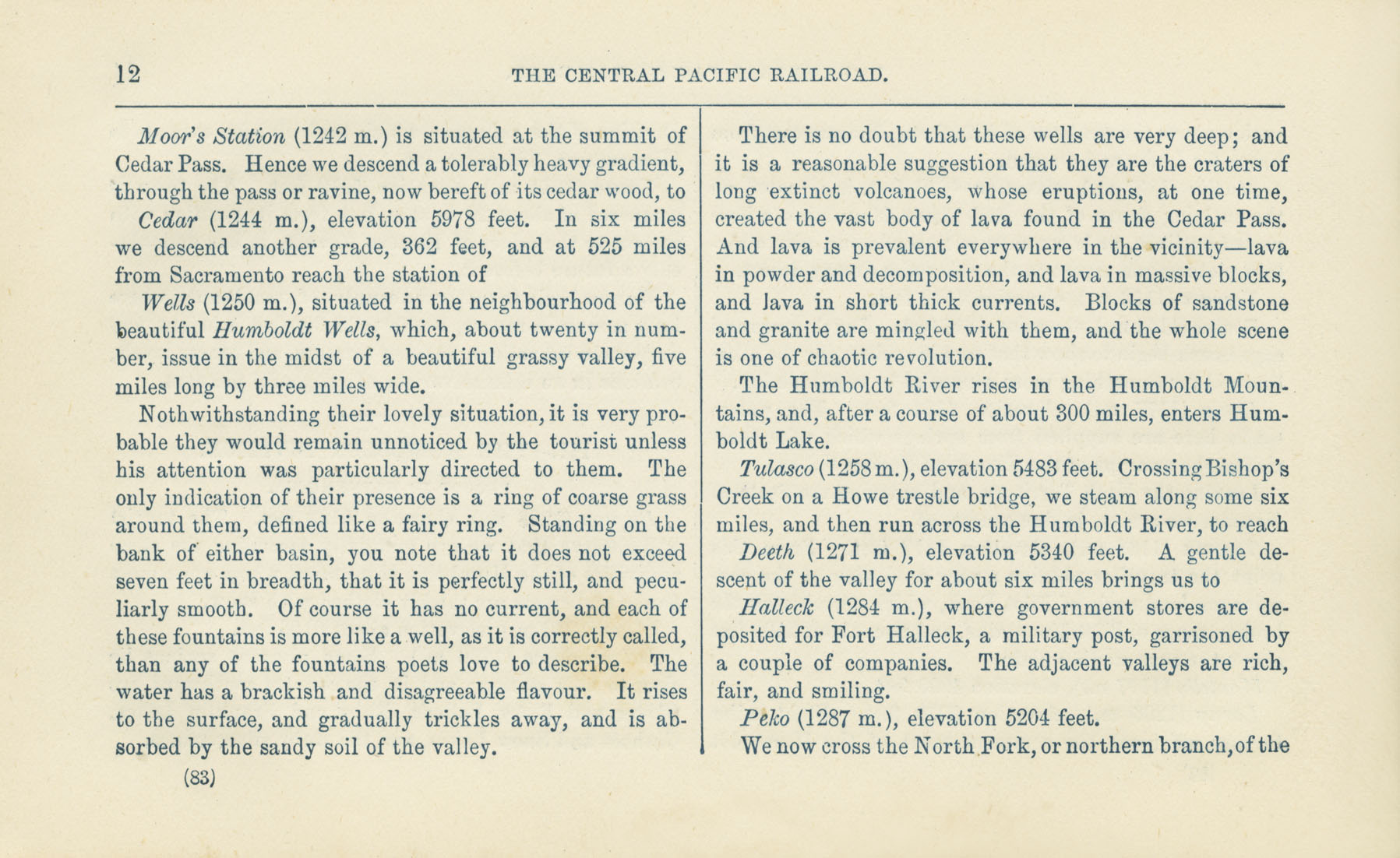 The Central Pacific Railroad