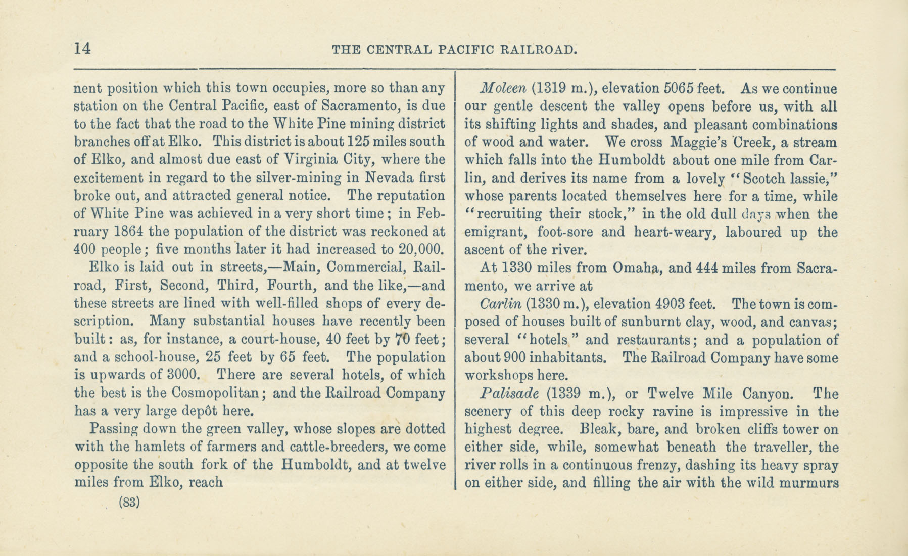 The Central Pacific Railroad