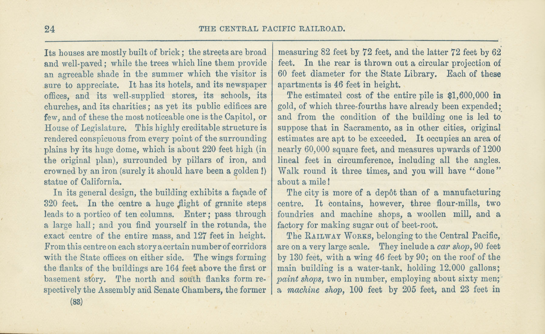 The Central Pacific Railroad