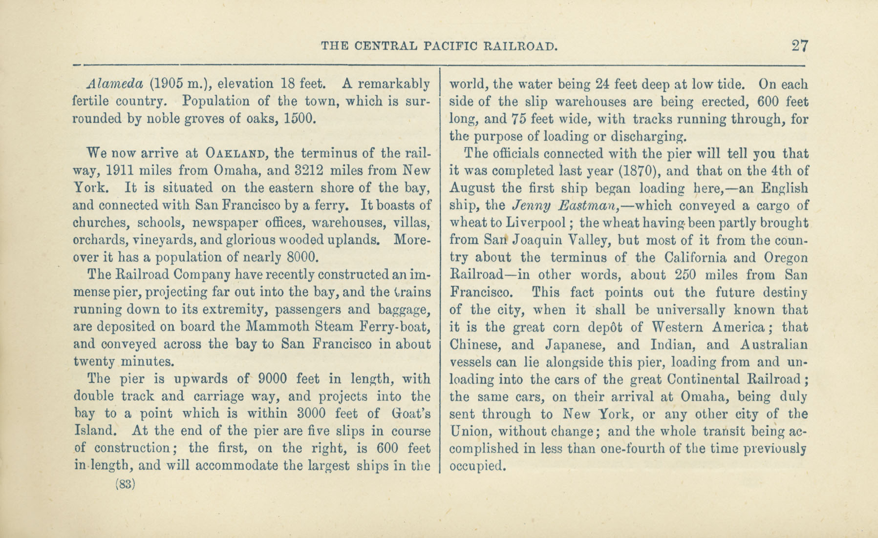 The Central Pacific Railroad