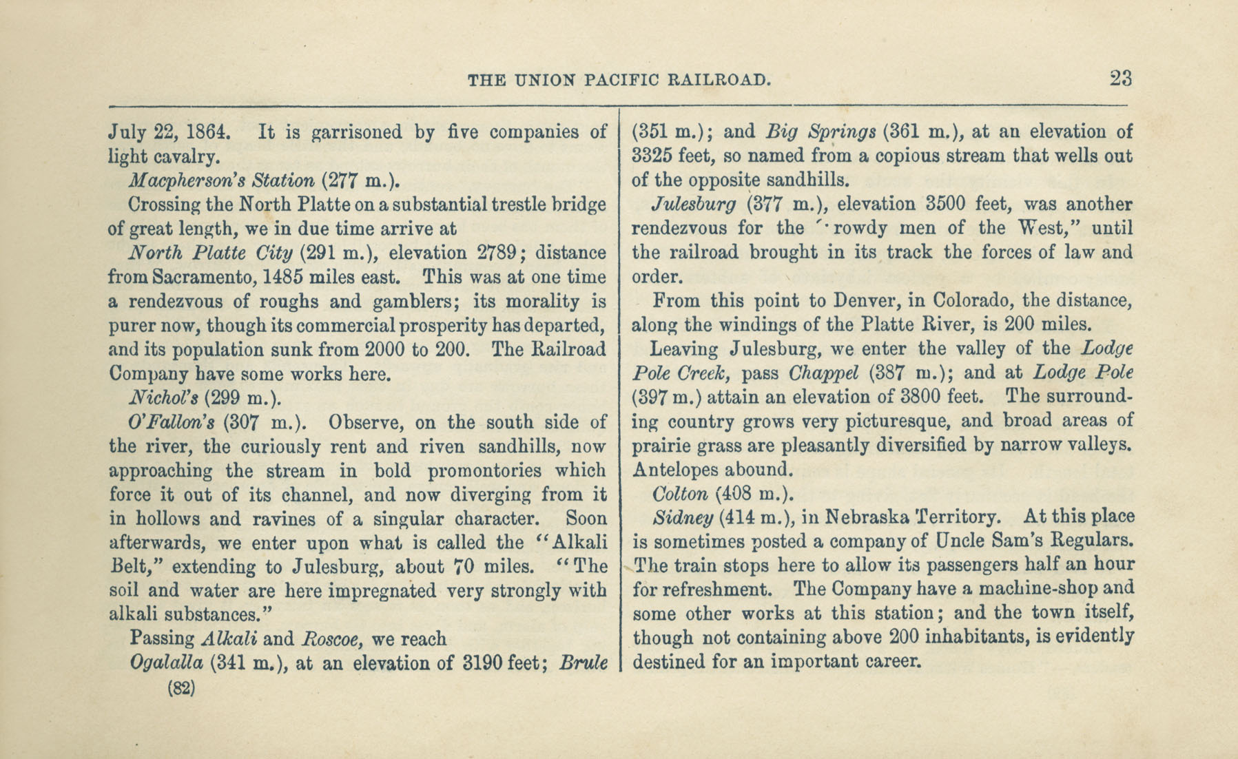 The Union Pacific Railroad
