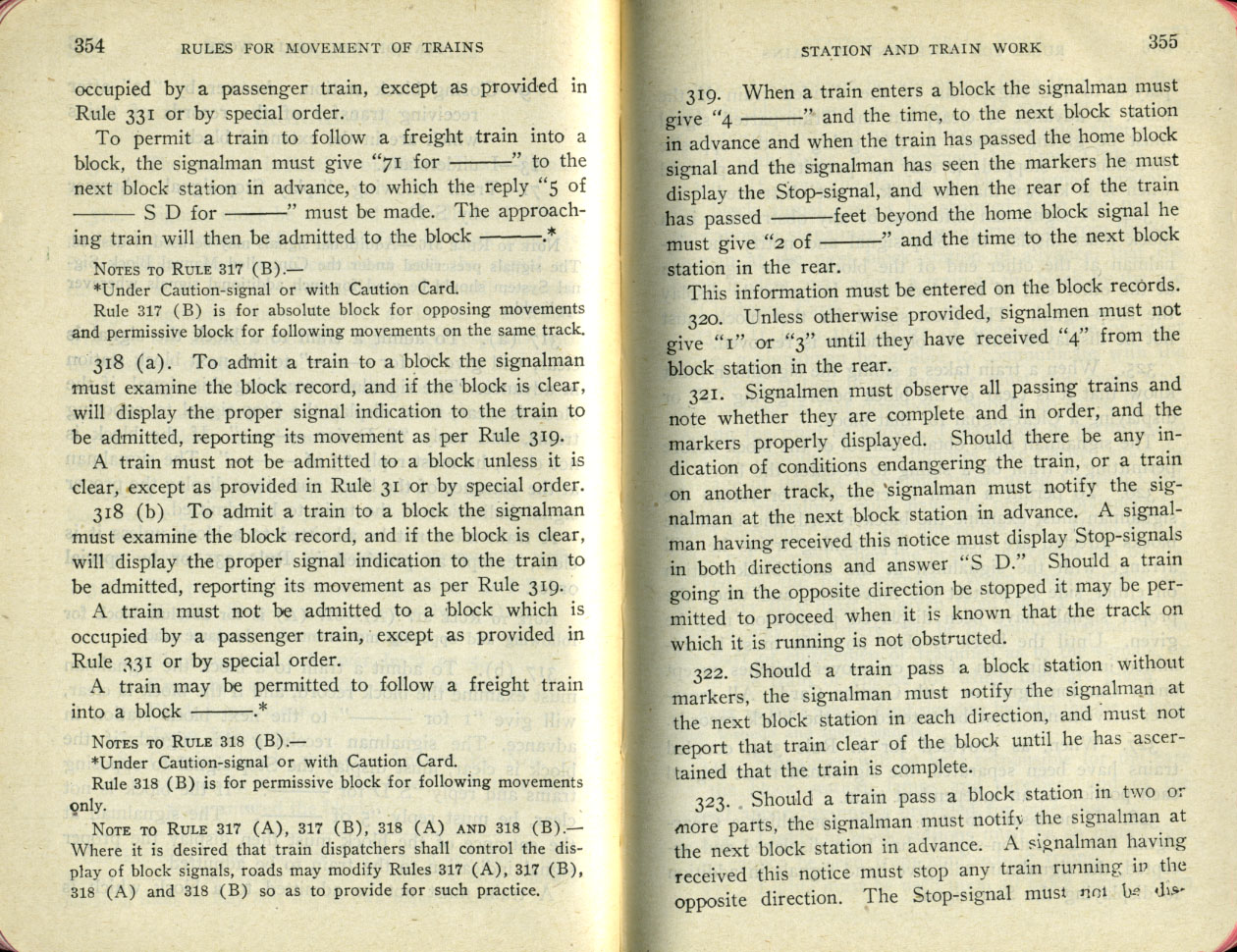 Operation of Trains
