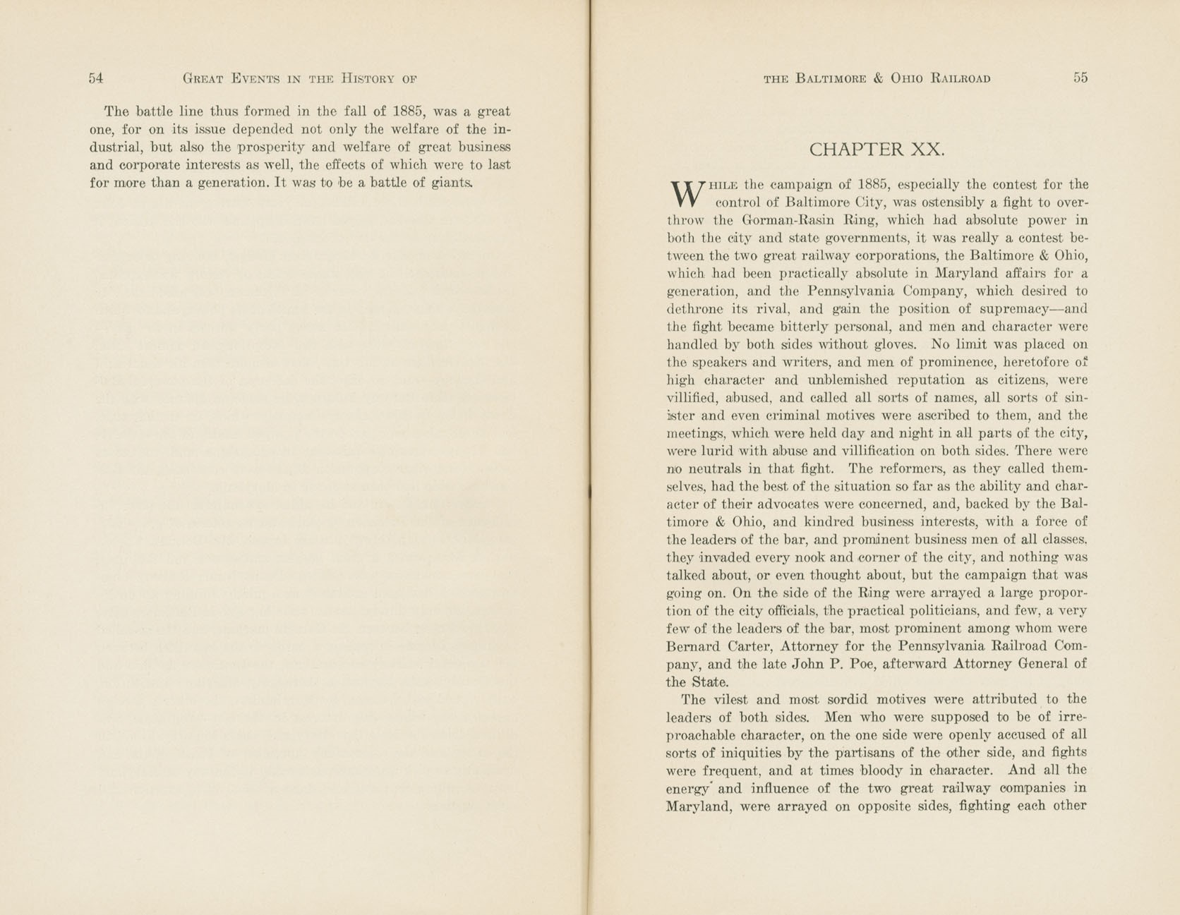 Graphic Sketches from the History of the B&O
