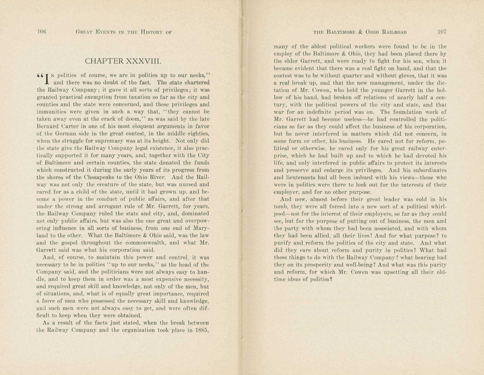 Graphic Sketches from the History of the B&O