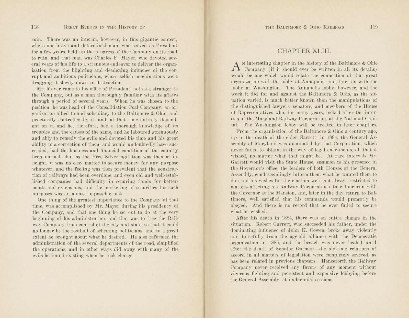 Graphic Sketches from the History of the B&O