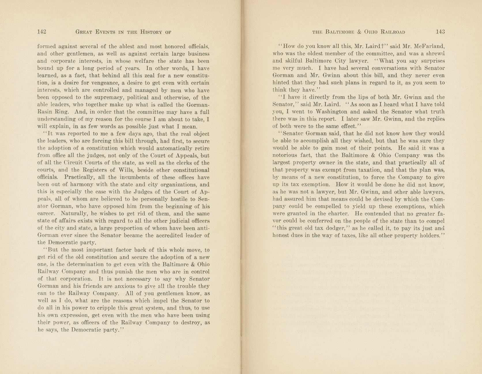 Graphic Sketches from the History of the B&O