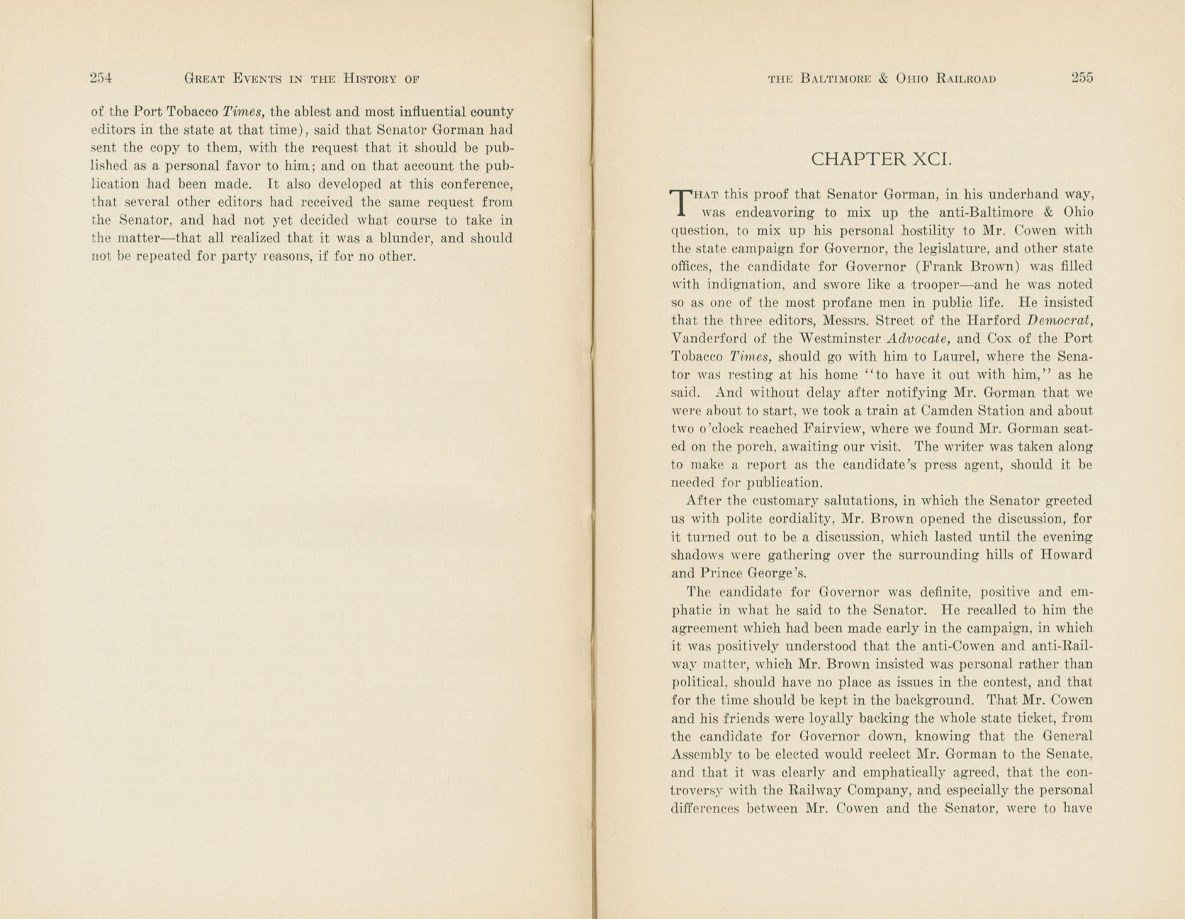 Graphic Sketches from the History of the B&O