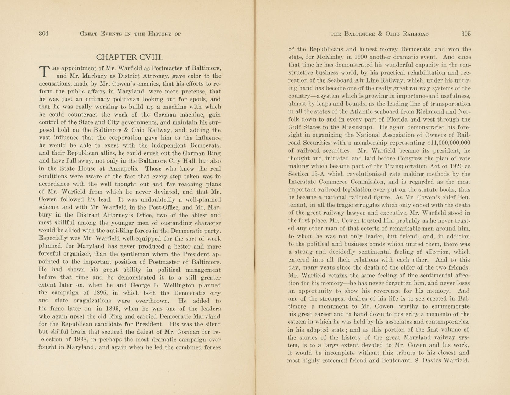 Graphic Sketches from the History of the B&O
