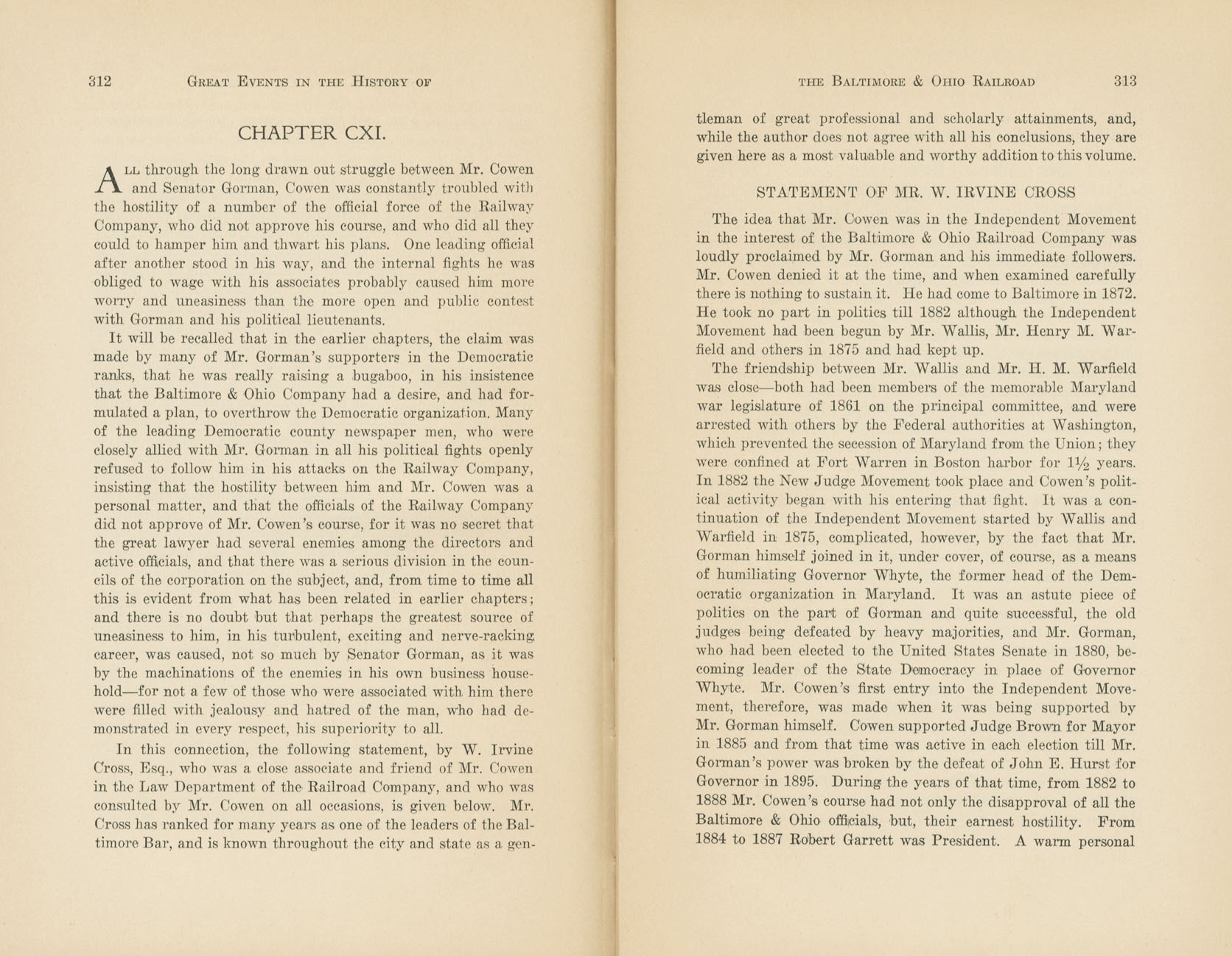 Graphic Sketches from the History of the B&O