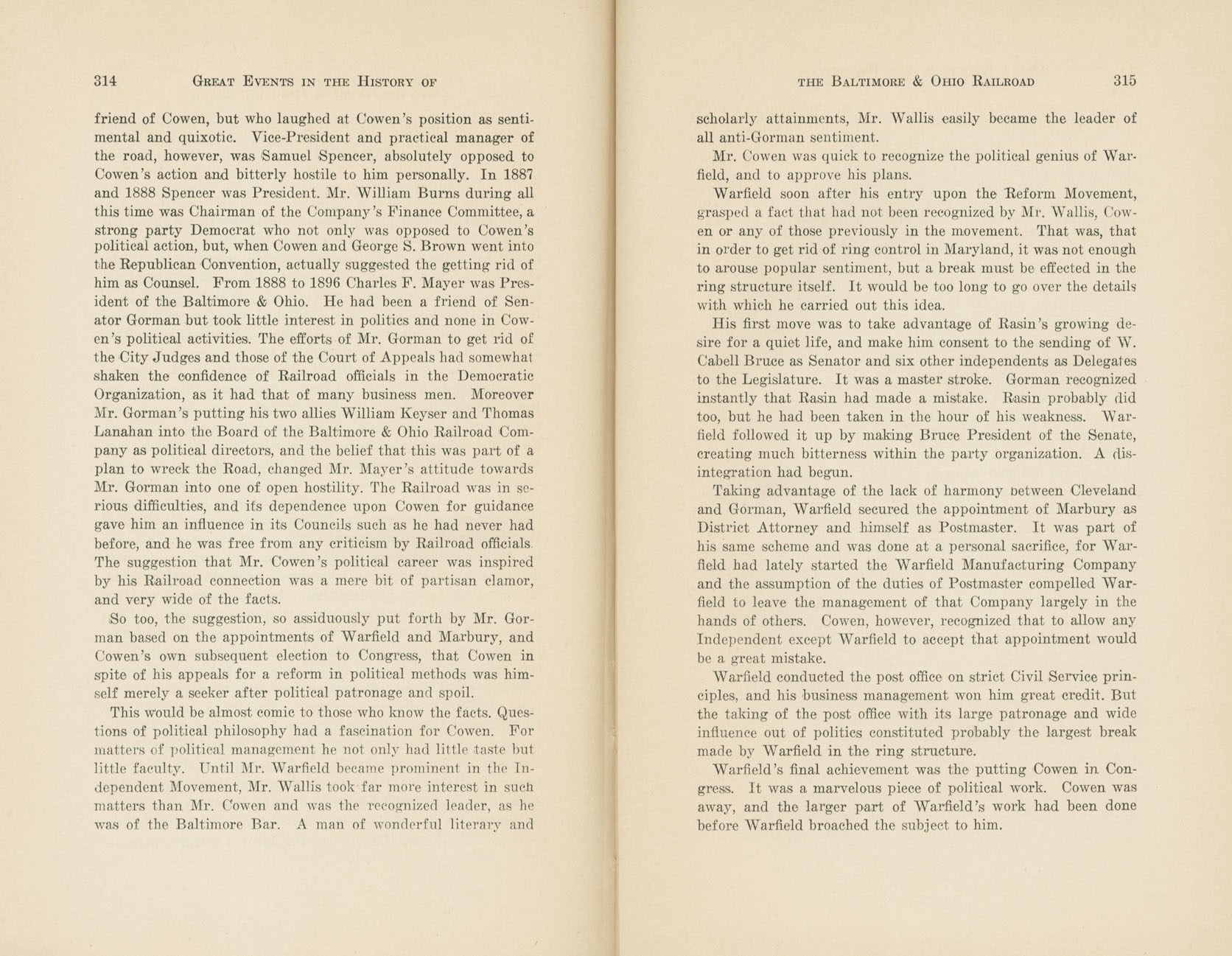 Graphic Sketches from the History of the B&O