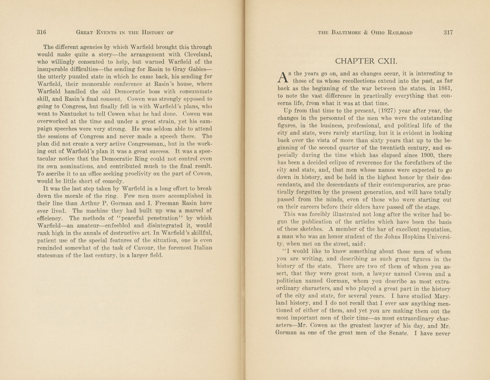 Graphic Sketches from the History of the B&O