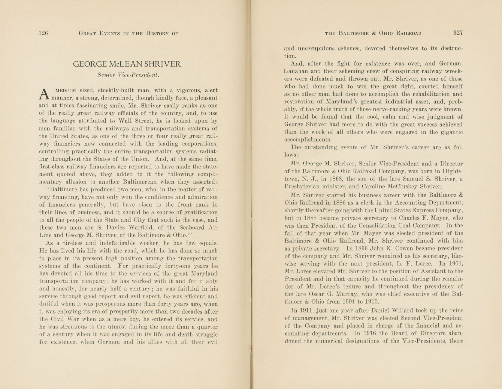 Graphic Sketches from the History of the B&O