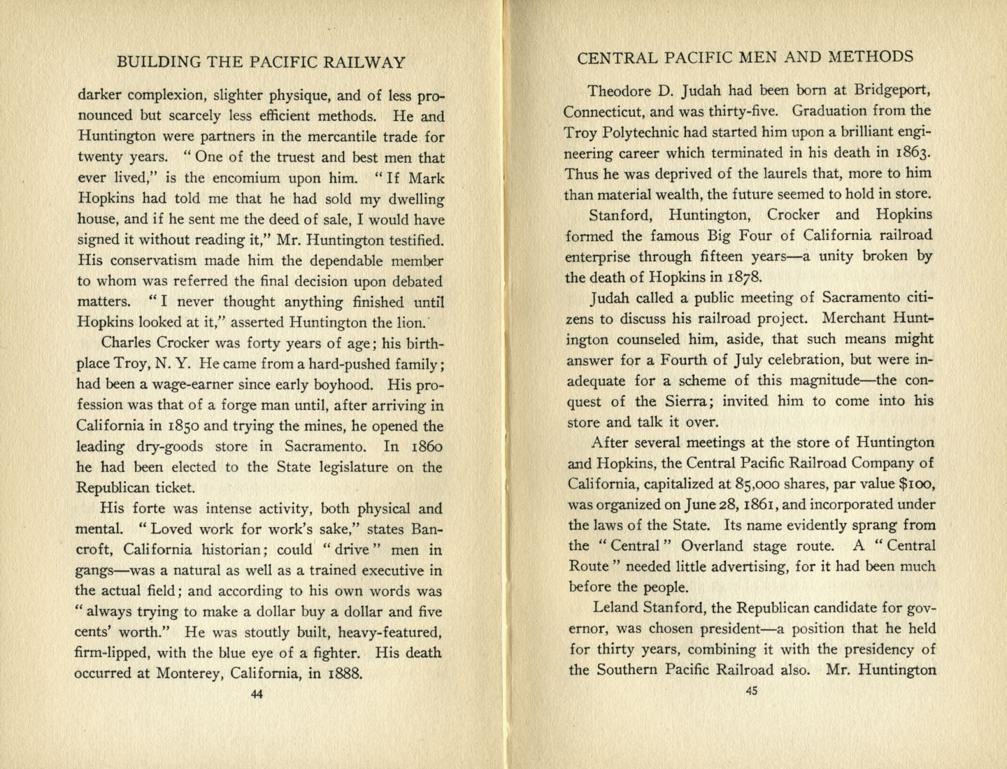 Building the Pacific Railway