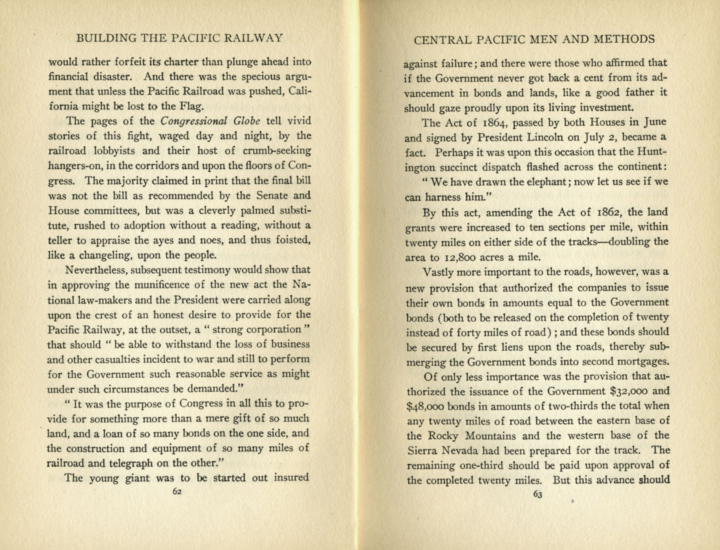 Building the Pacific Railway