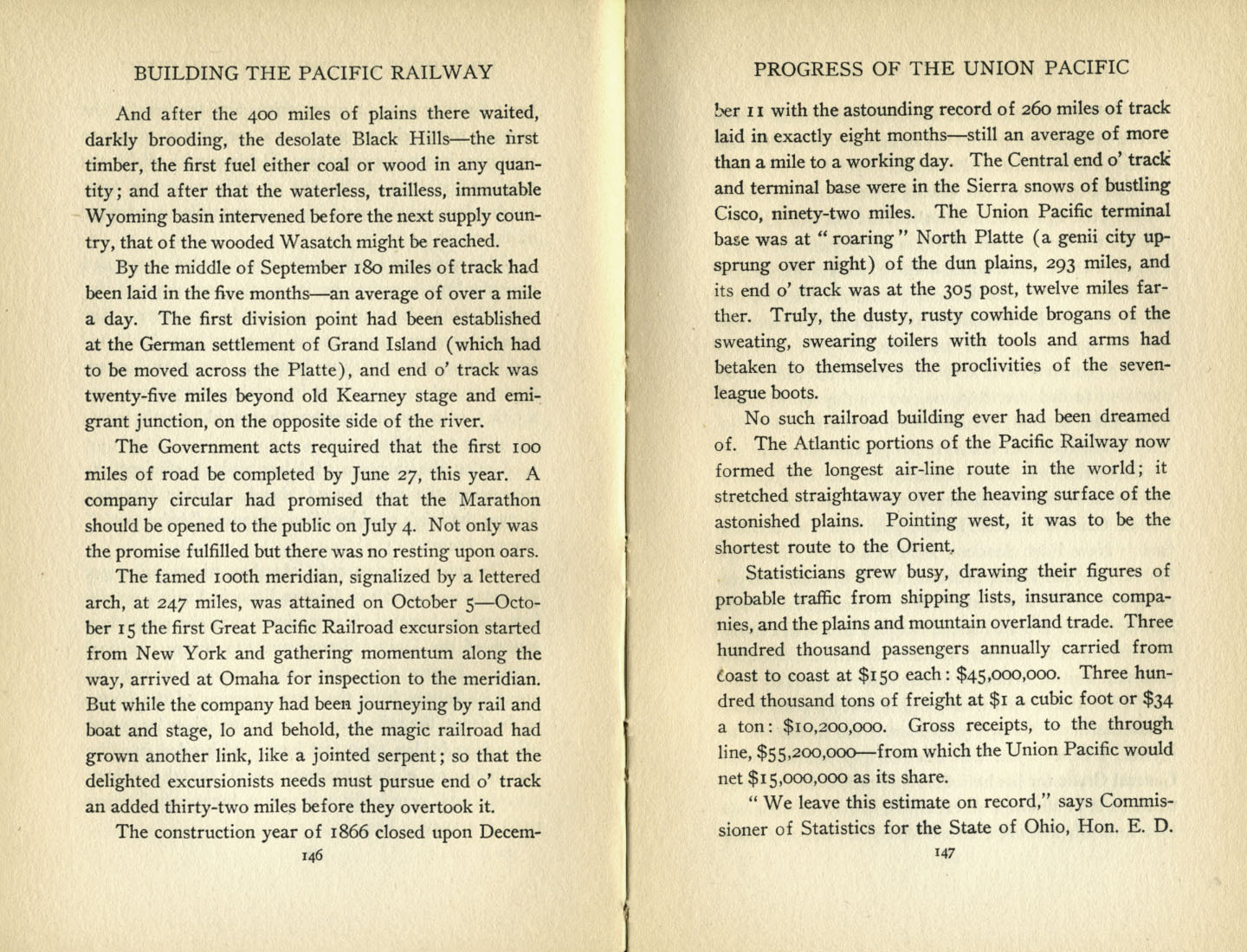Building the Pacific Railway