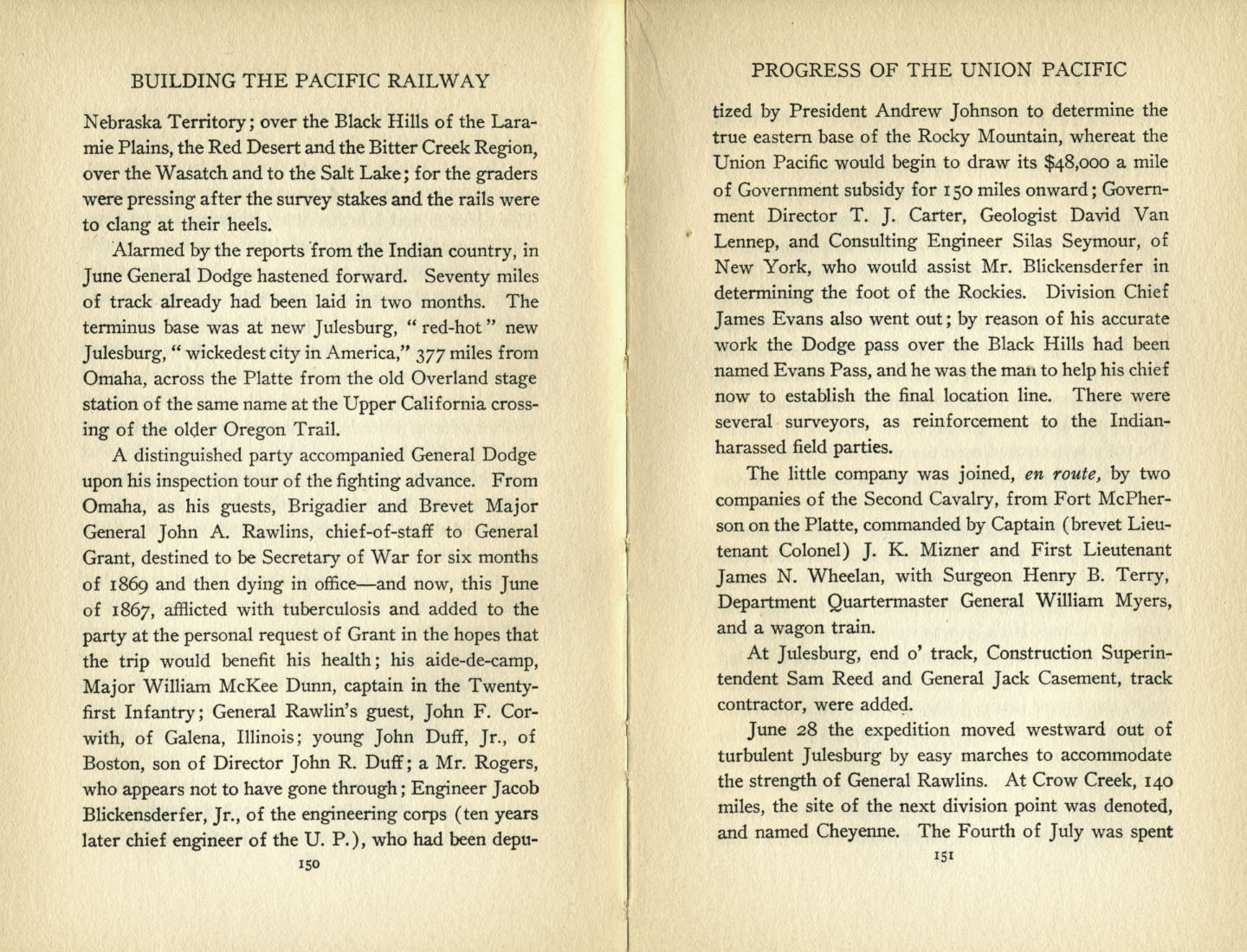 Building the Pacific Railway