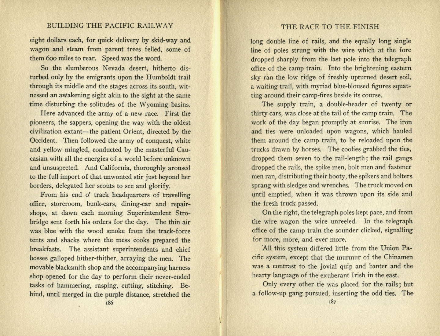 Building the Pacific Railway