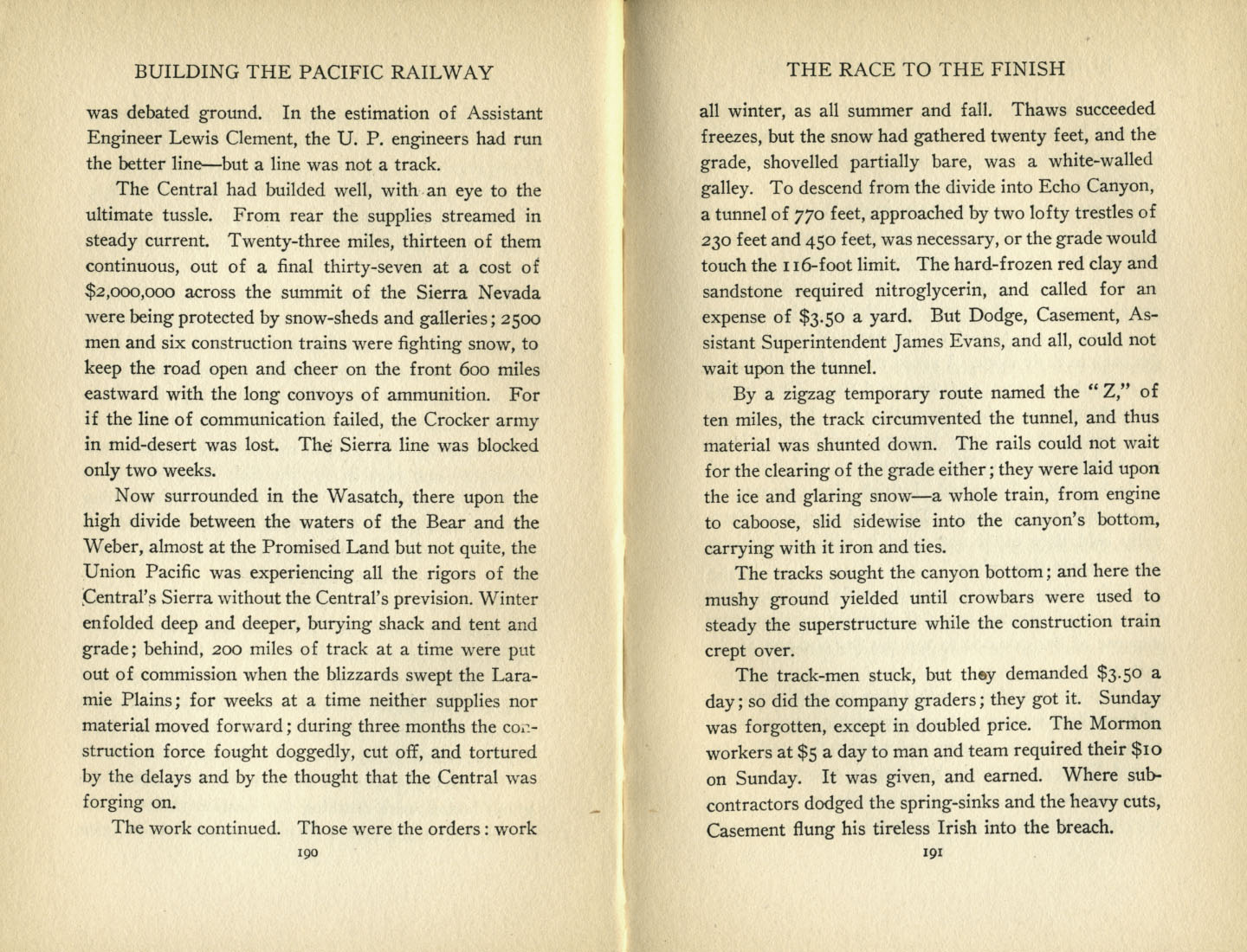 Building the Pacific Railway
