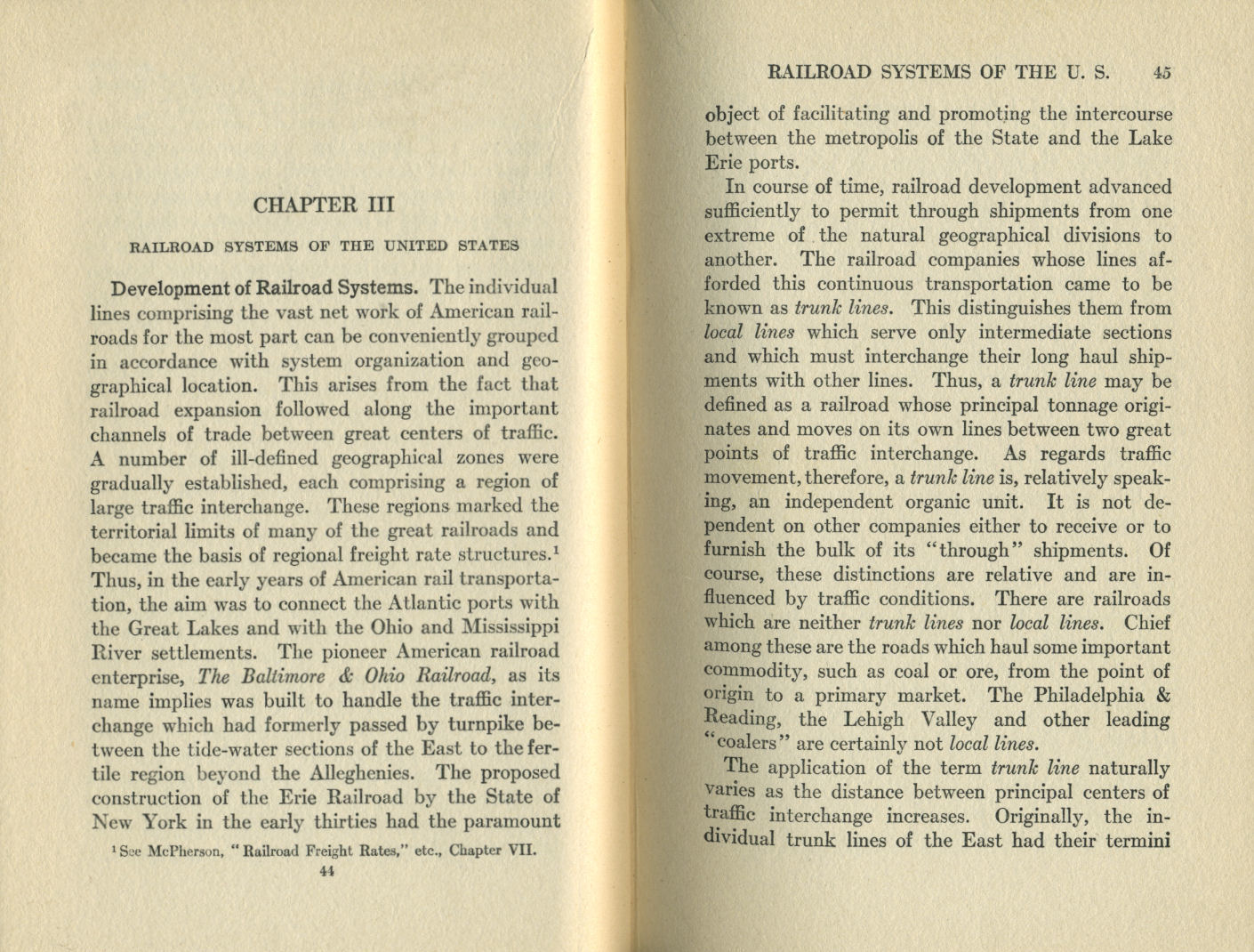 American Railroad Economics
