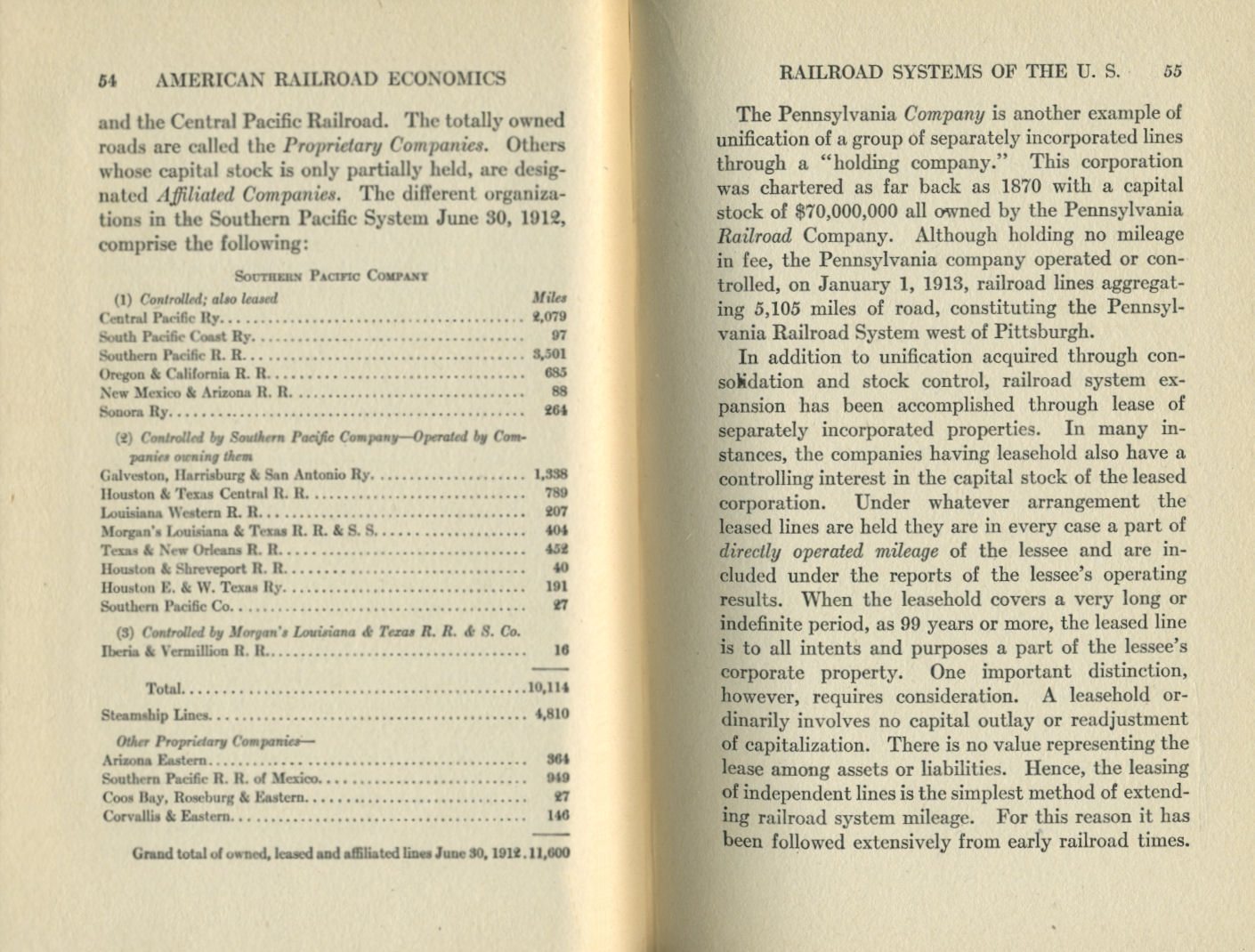 American Railroad Economics