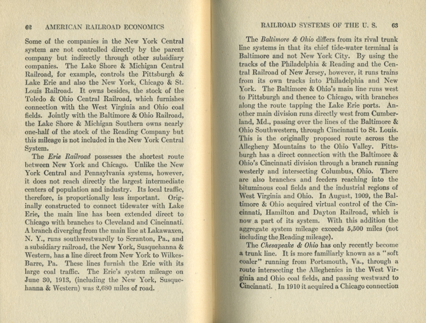 American Railroad Economics