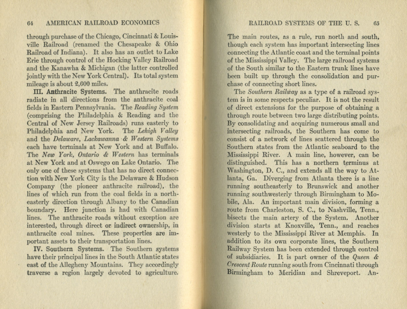American Railroad Economics