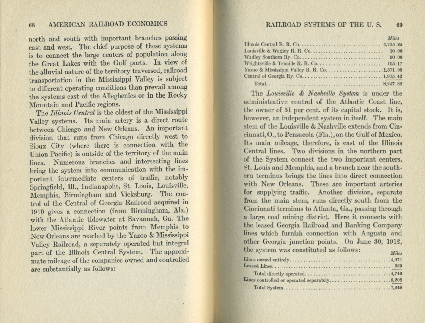 American Railroad Economics
