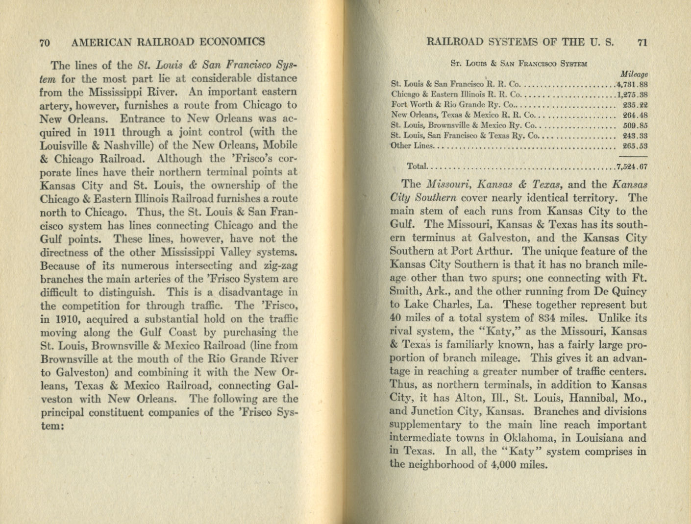 American Railroad Economics
