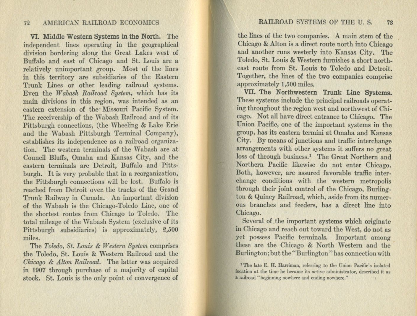 American Railroad Economics