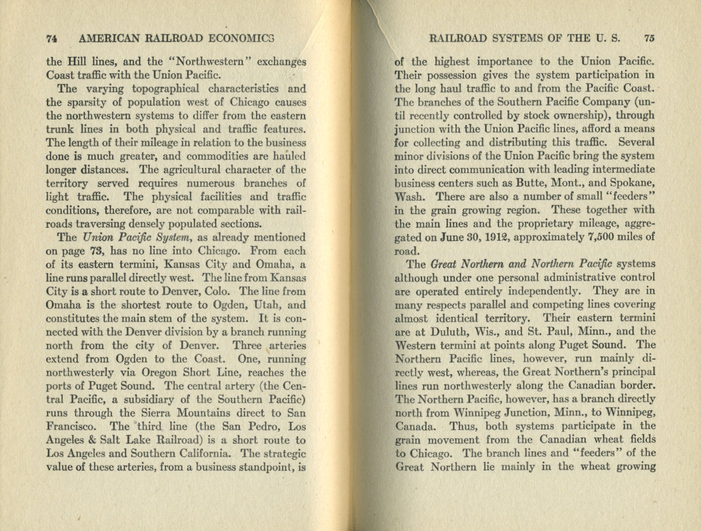 American Railroad Economics
