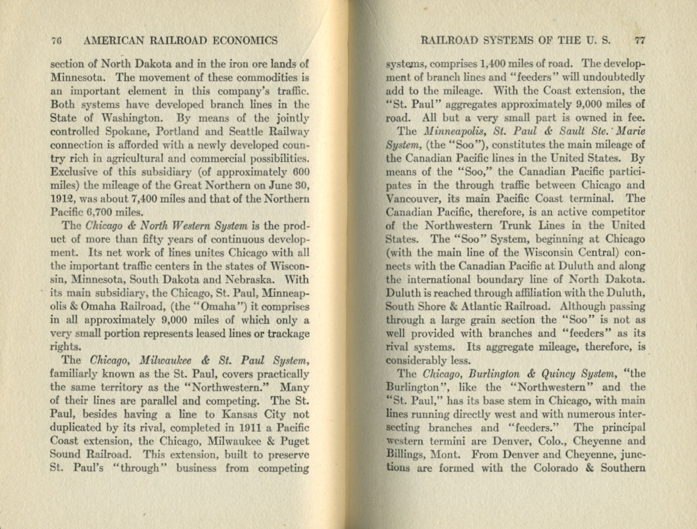American Railroad Economics