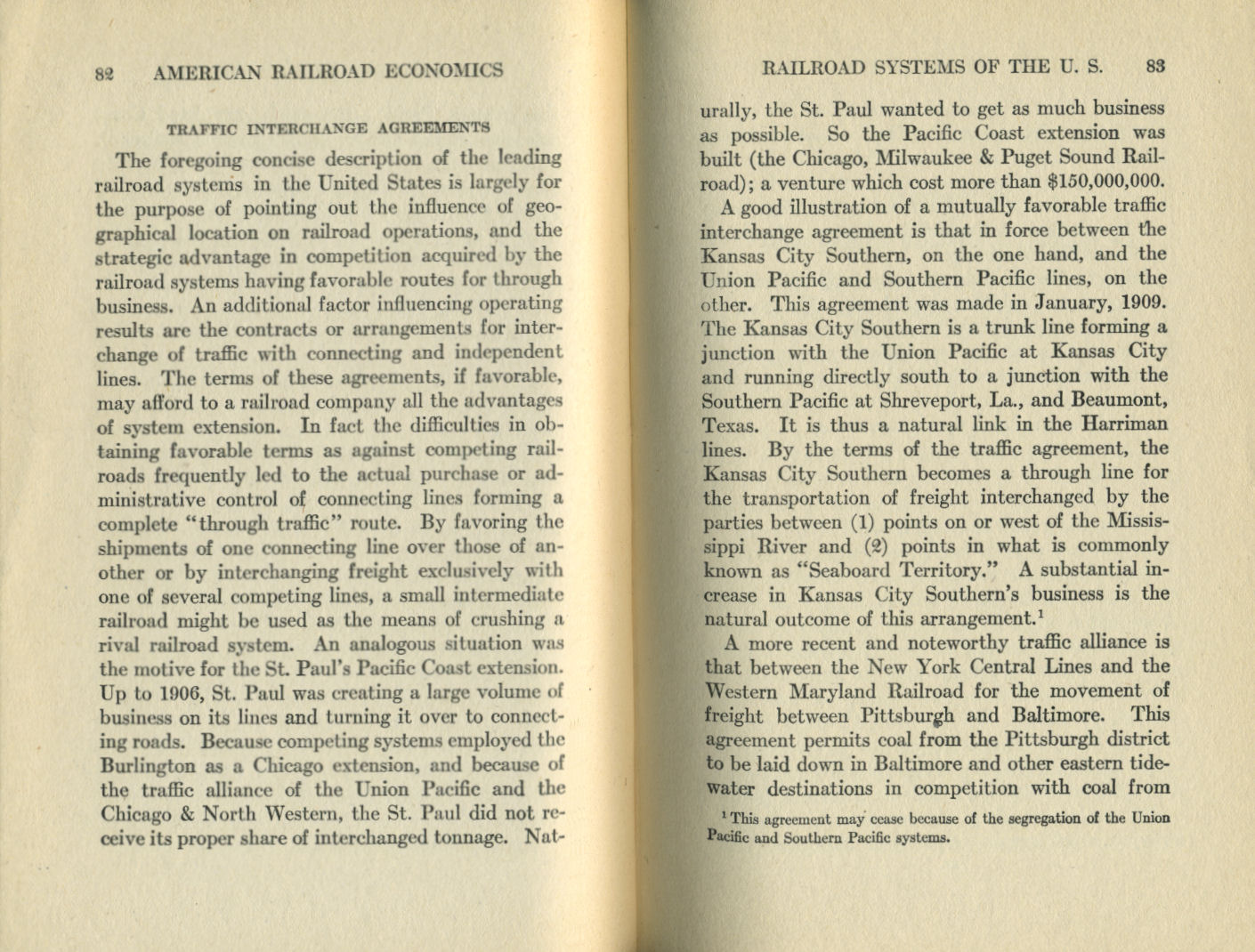 American Railroad Economics