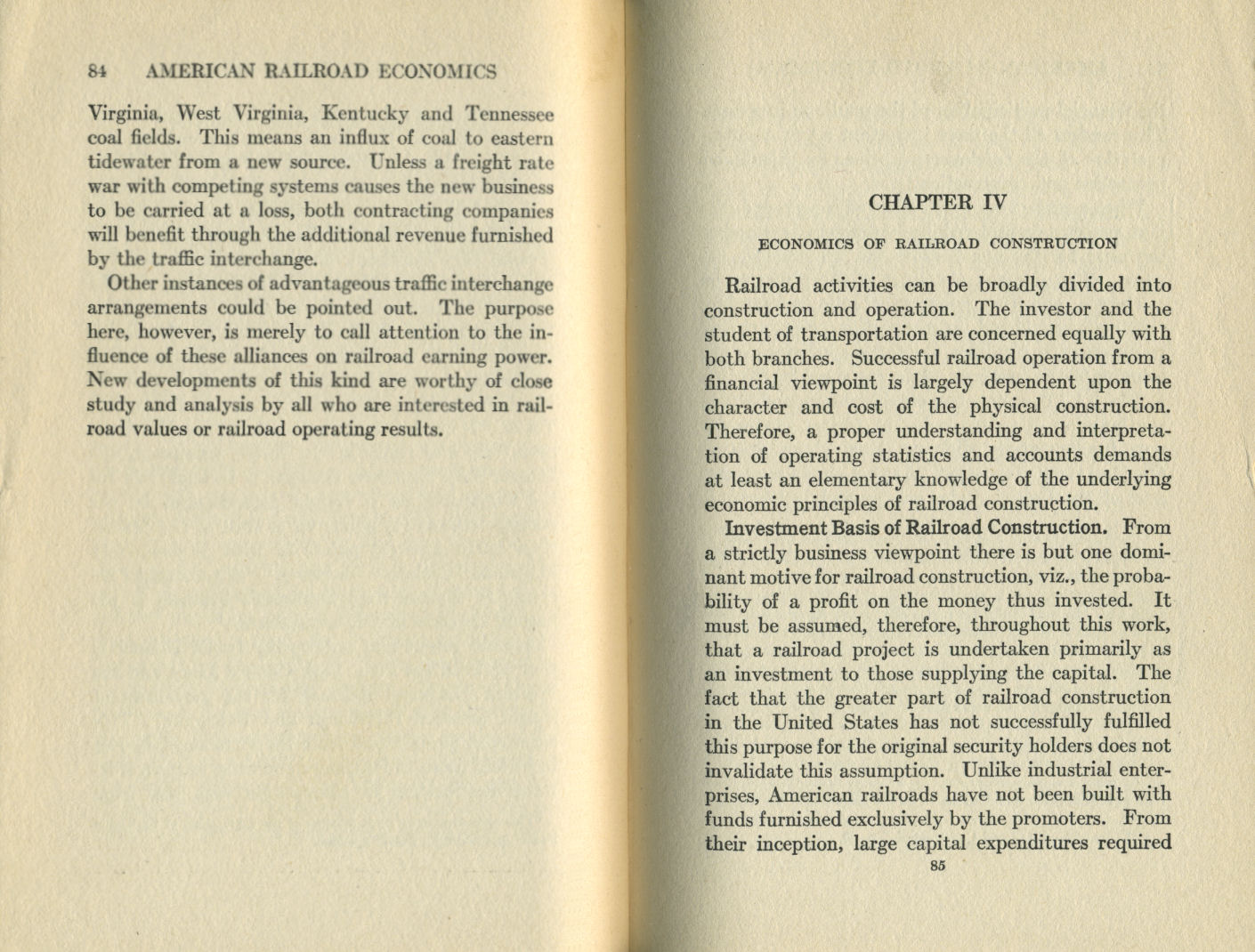 American Railroad Economics