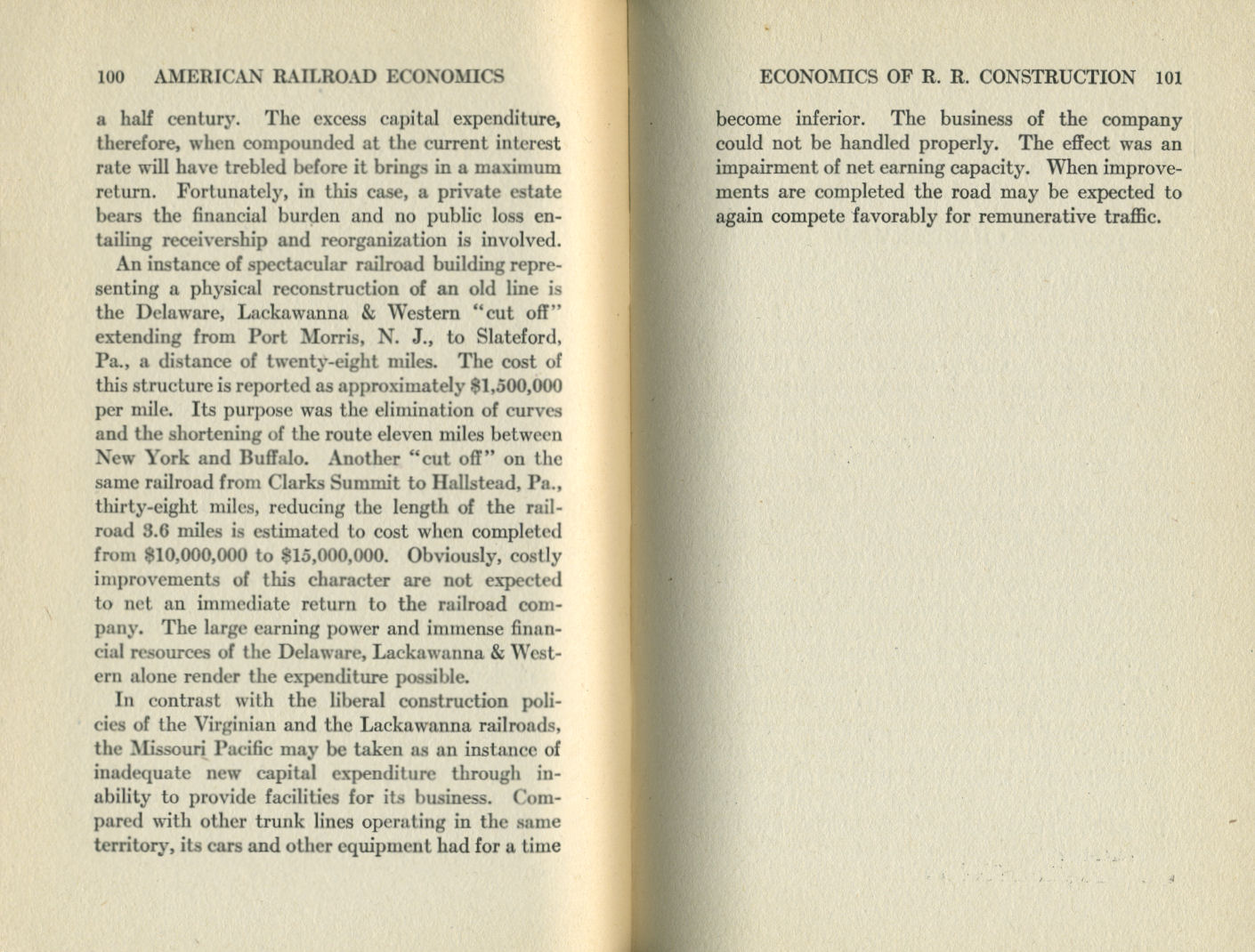 American Railroad Economics