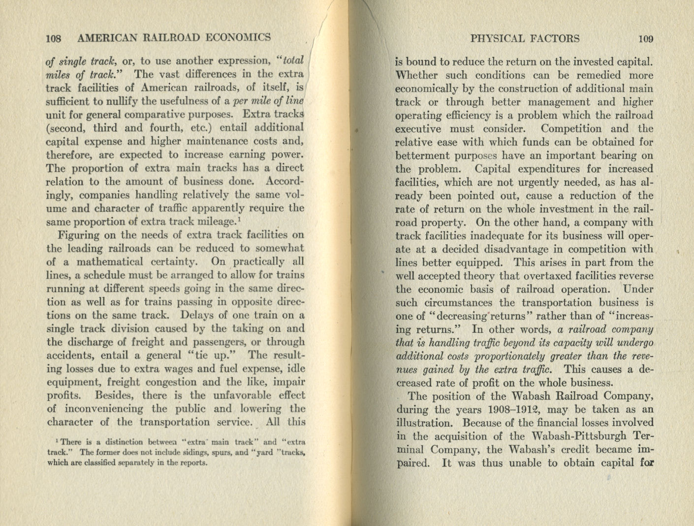 American Railroad Economics