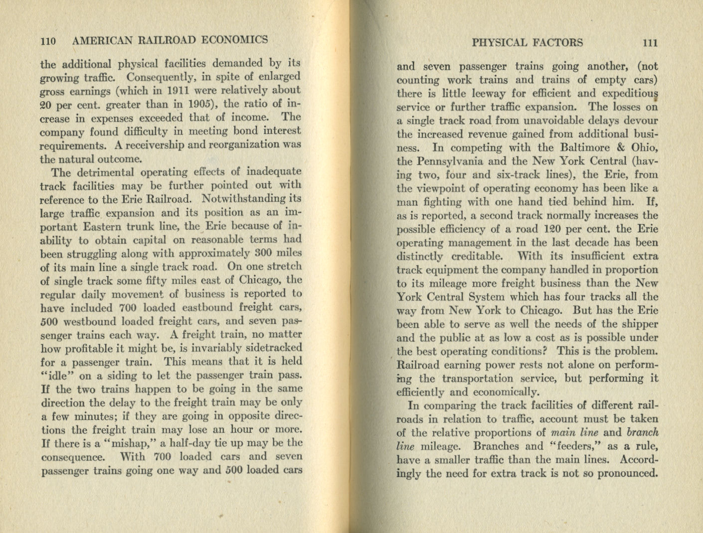 American Railroad Economics