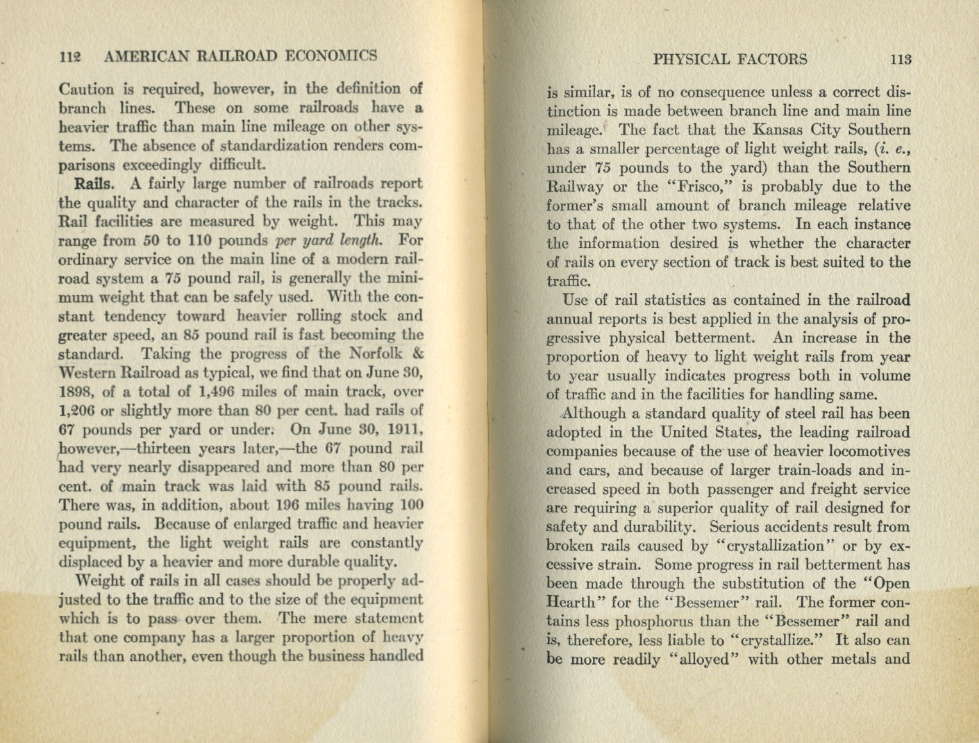 American Railroad Economics