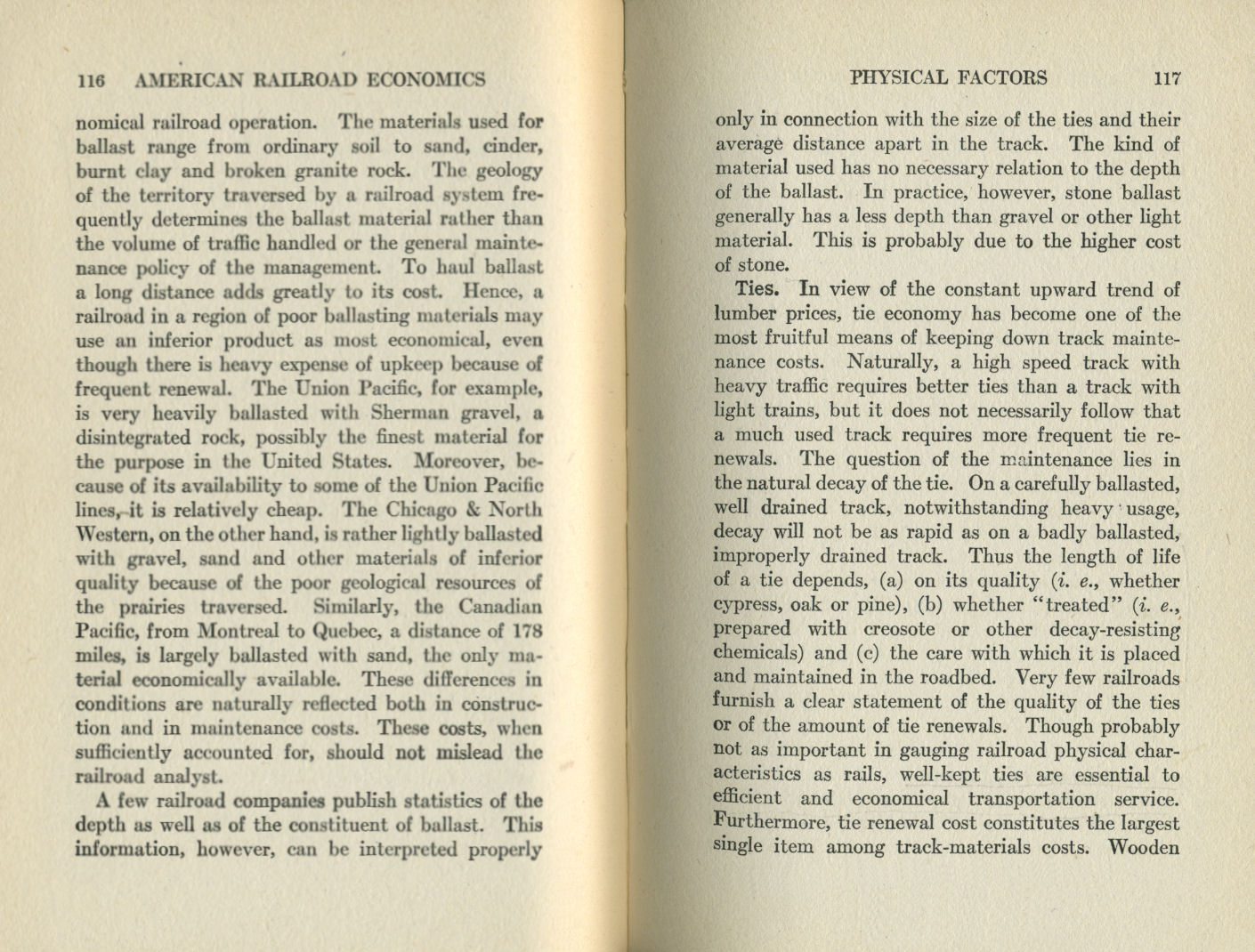 American Railroad Economics
