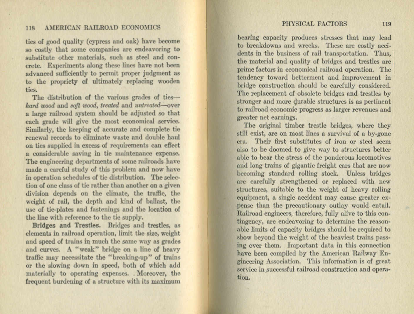 American Railroad Economics